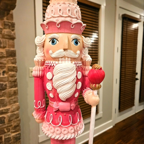 22" Regal Candy Land Nutcracker in Pink - Picture 2 of 5
